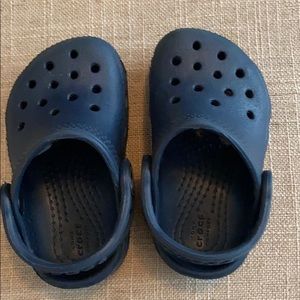 Navy Infant Crocs